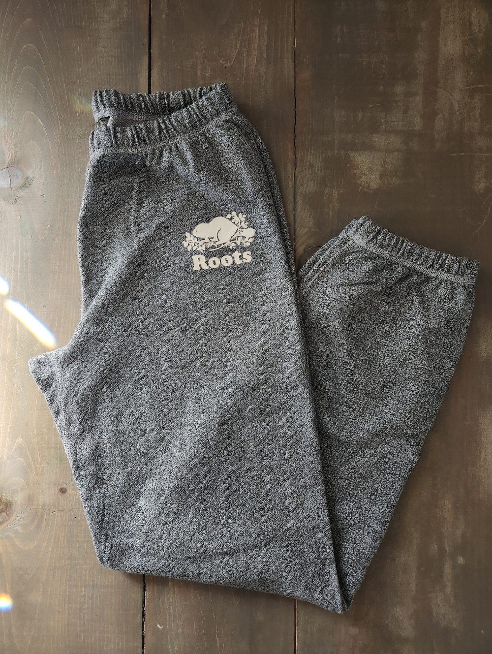 Roots Original Salt & Pepper Sweatpants - Size Small